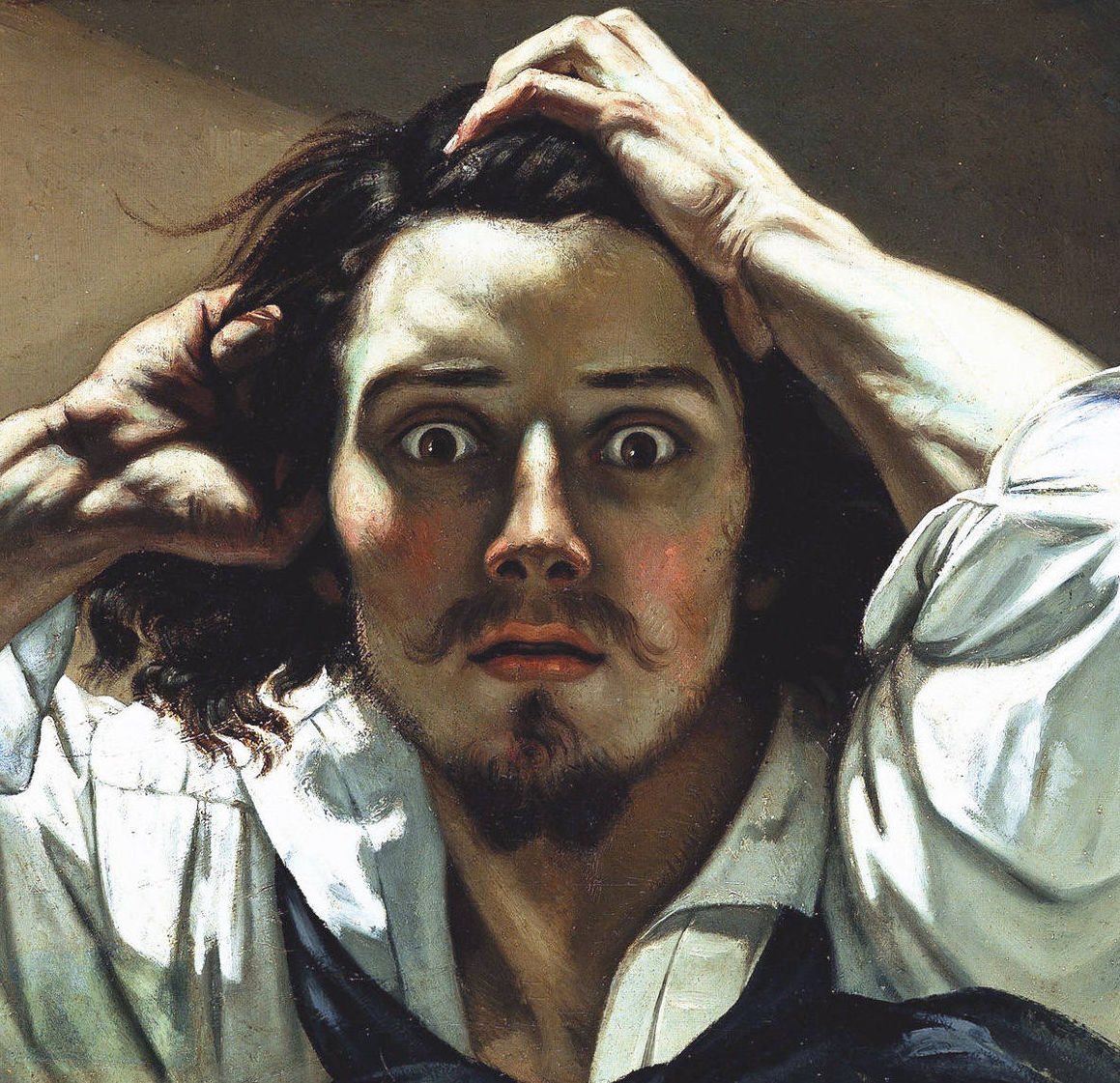 A self portrait of Gustave Courbet