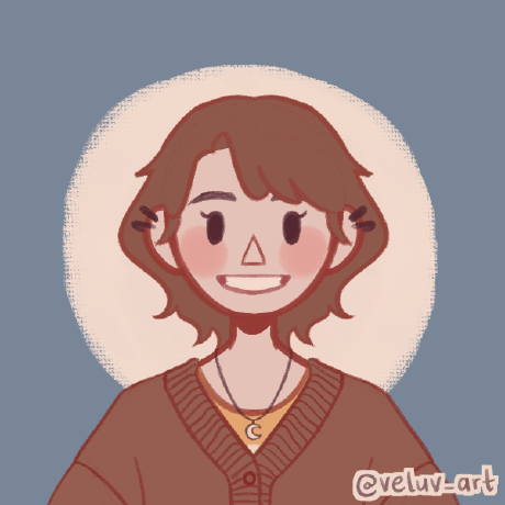 An illustrated user image of a woman